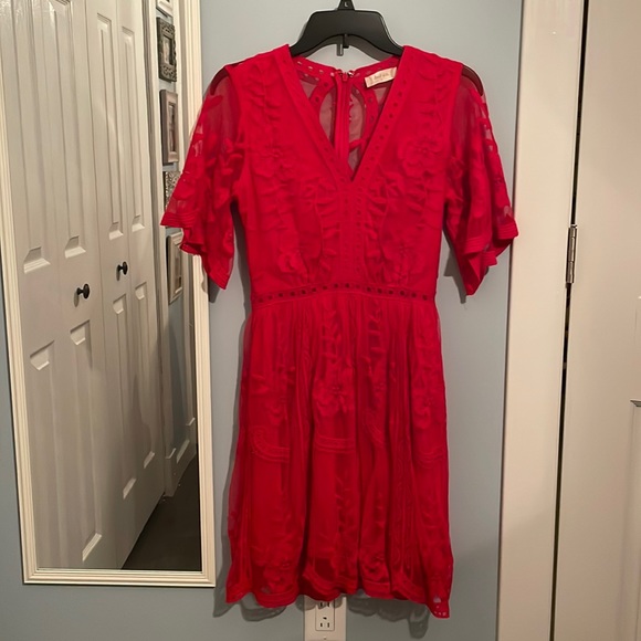 Altar'd State Dresses & Skirts - Altr’d State Red Lace Dress Size Small (S)